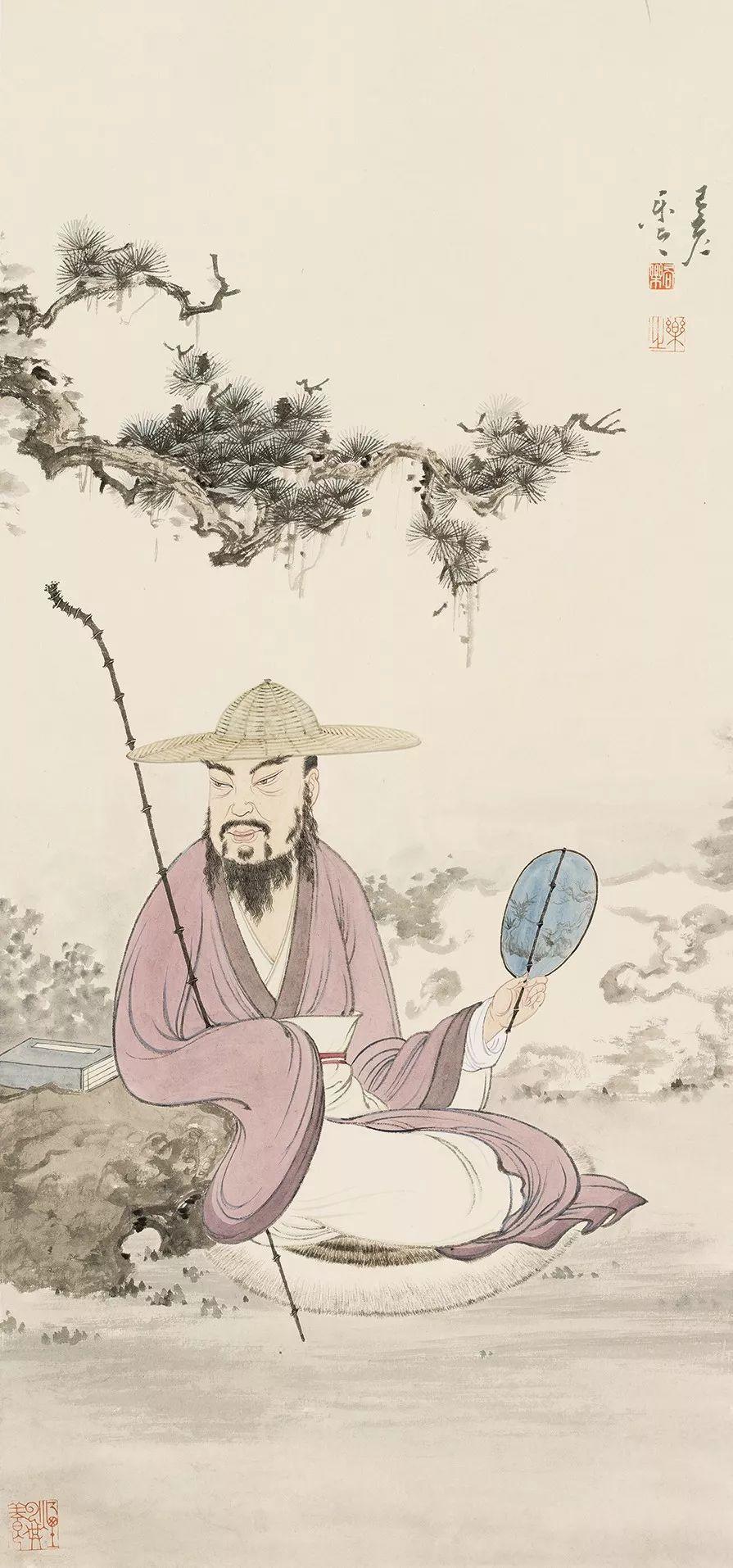 Painting of Su Shi Taking a Rest by Fang Xiangle